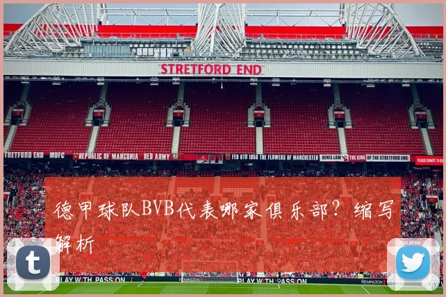 德甲球队BVB代表哪家俱乐部？缩写解析